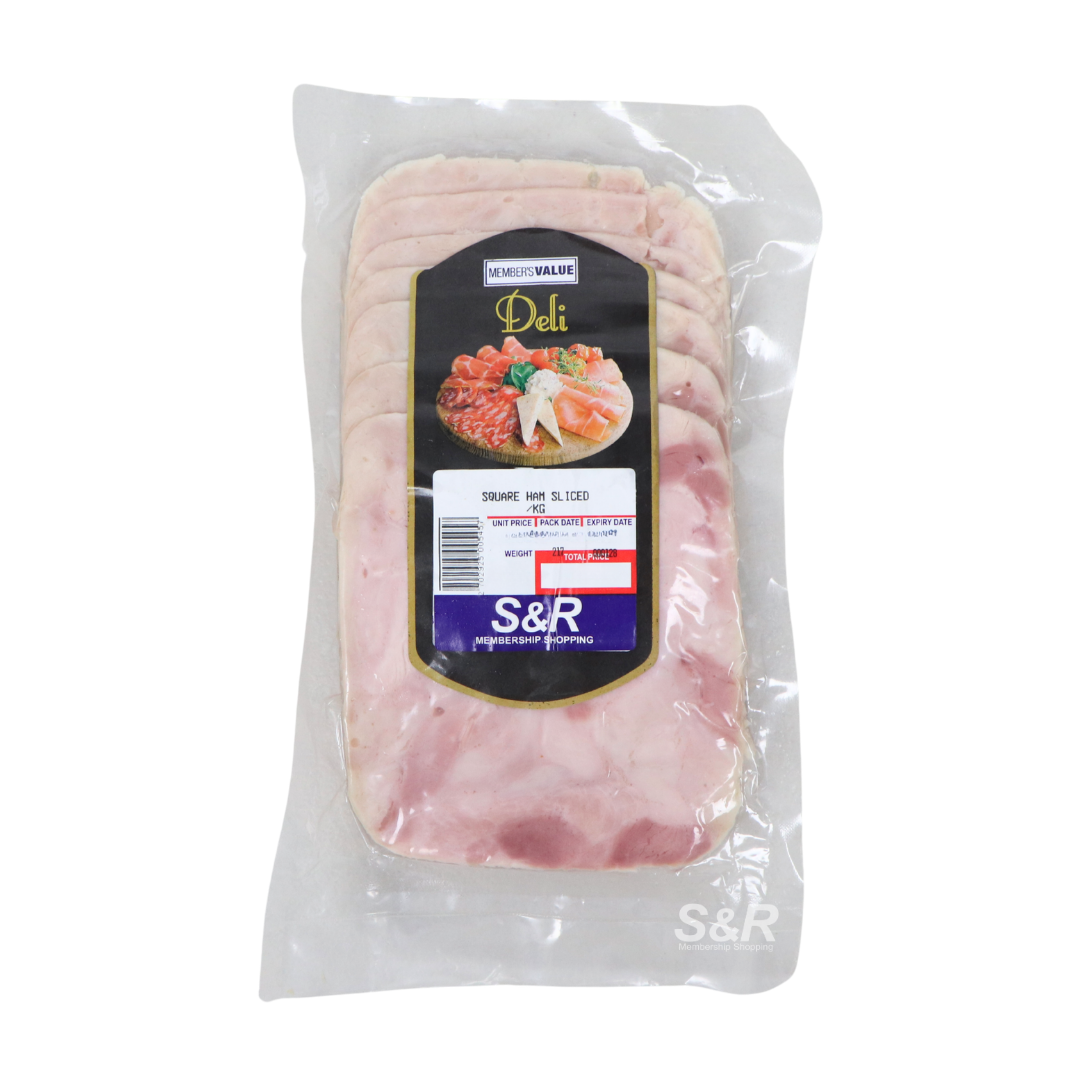 Member's Value Deli Sliced Square Ham approx 600g